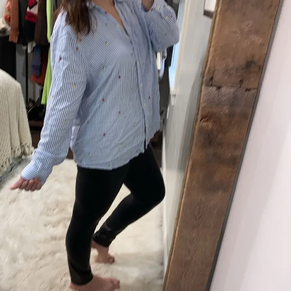 Time and Tru blue striped shirt size XLarge - Picture 4 of 10